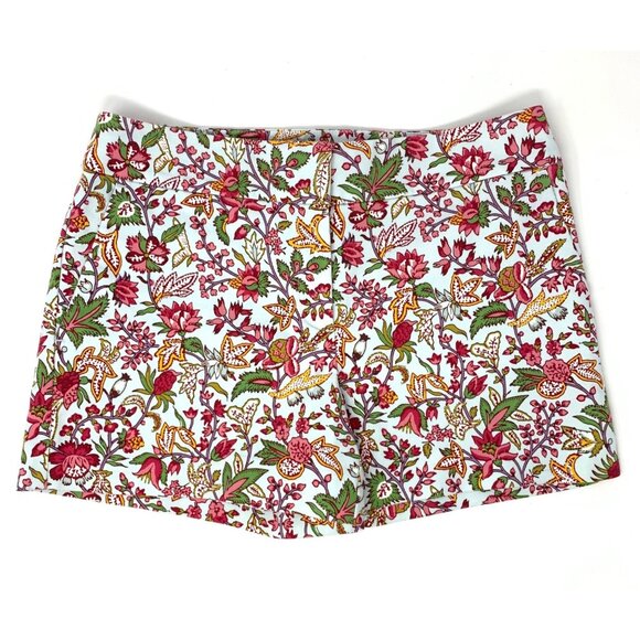 Ann Taylor LOFT Pink Preppy Chino Style Women's Riveria Jungle Shorts Size 6 - Picture 1 of 7